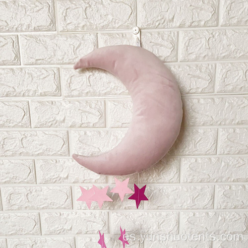 Decoración navideña para colgar en la pared, luna